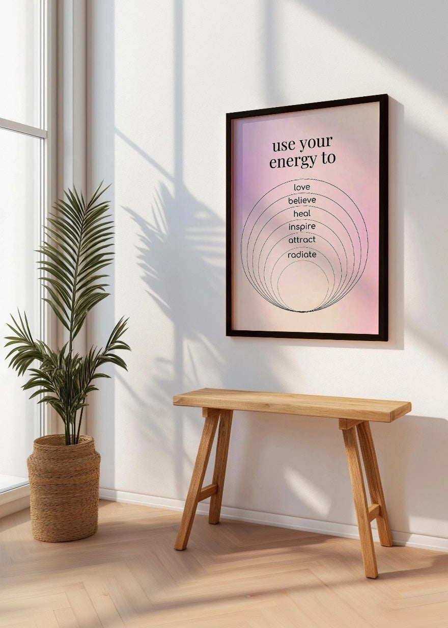 Cuadro Use your energy to - Aura poster