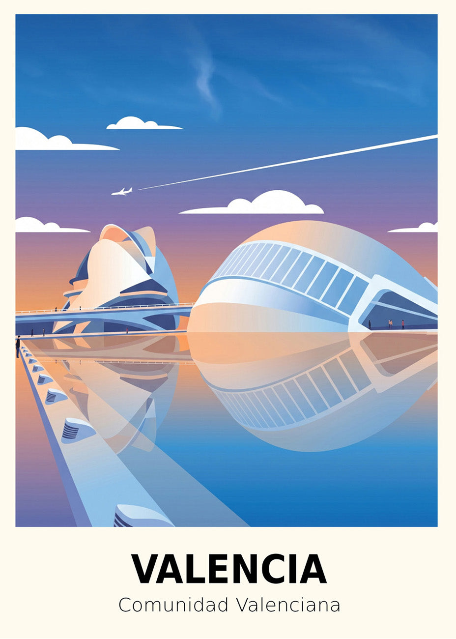 Cuadro Valencia Ciudad de las Artes y las Ciencias - Poster