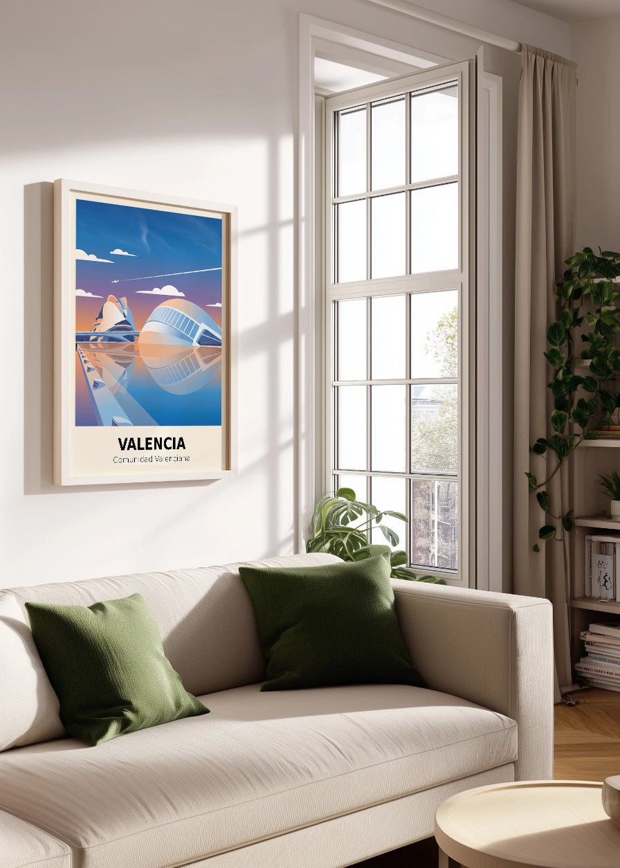 Cuadro Valencia Ciudad de las Artes y las Ciencias - Poster
