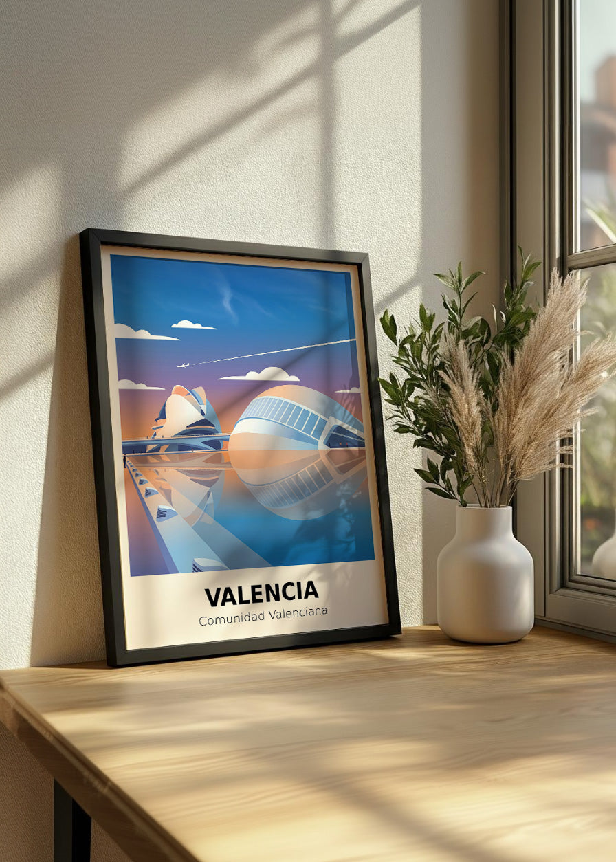 Cuadro Valencia Ciudad de las Artes y las Ciencias - Poster