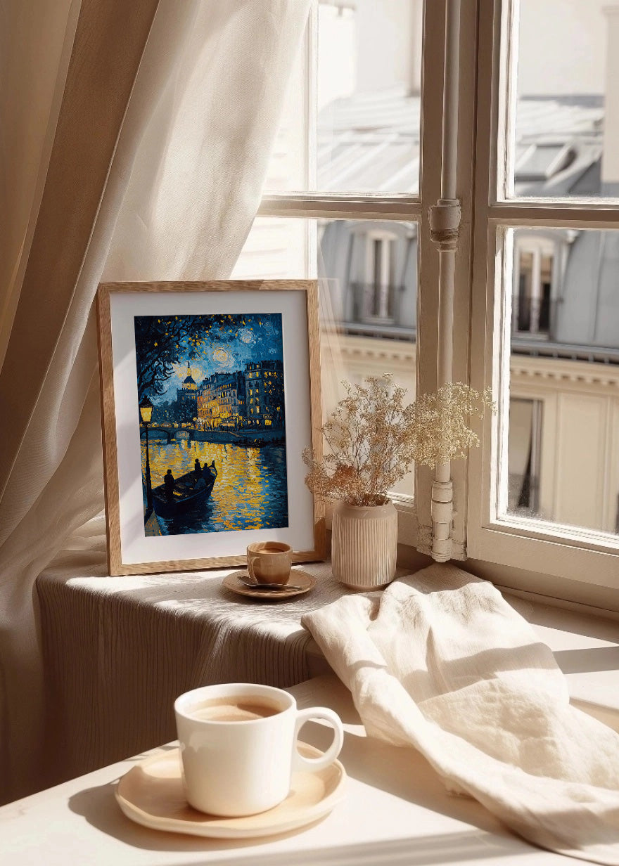 Cuadro ​Venecia estilo al Van Gogh