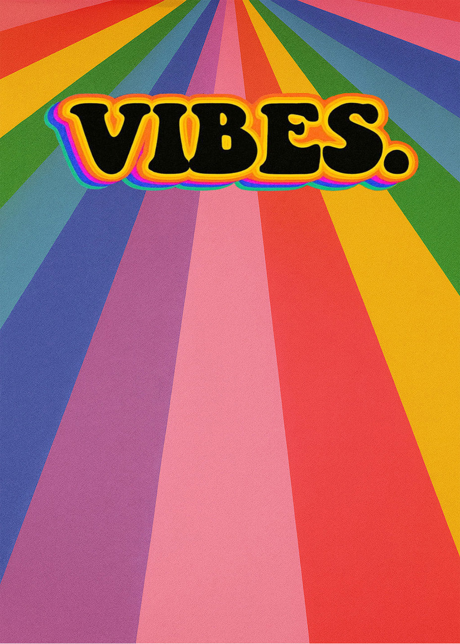 Cuadro Vibes de arcoíris