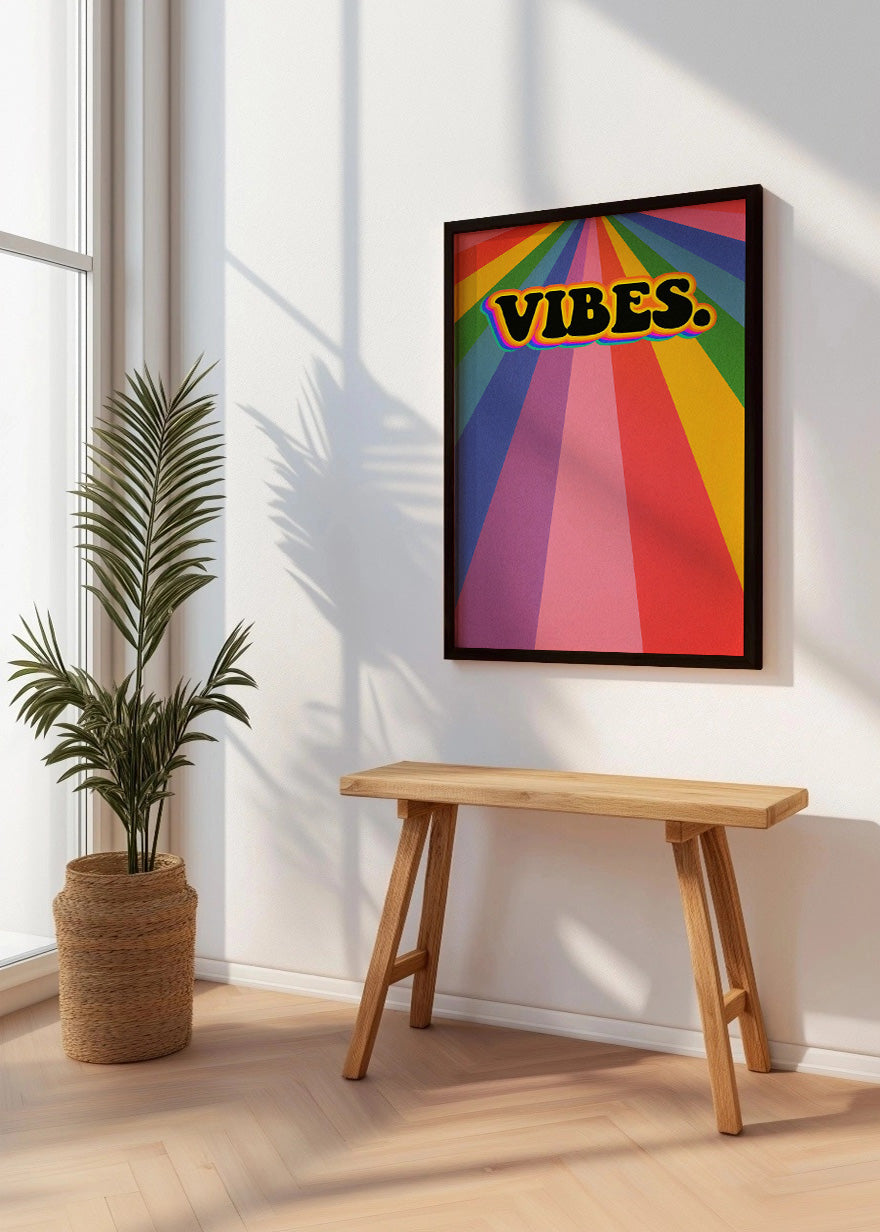 Cuadro Vibes de arcoíris
