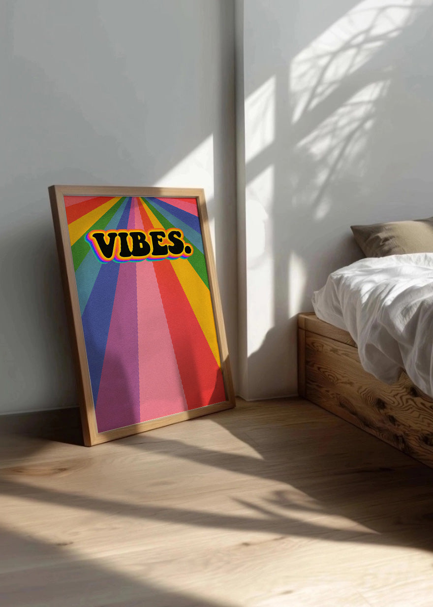Cuadro Vibes de arcoíris