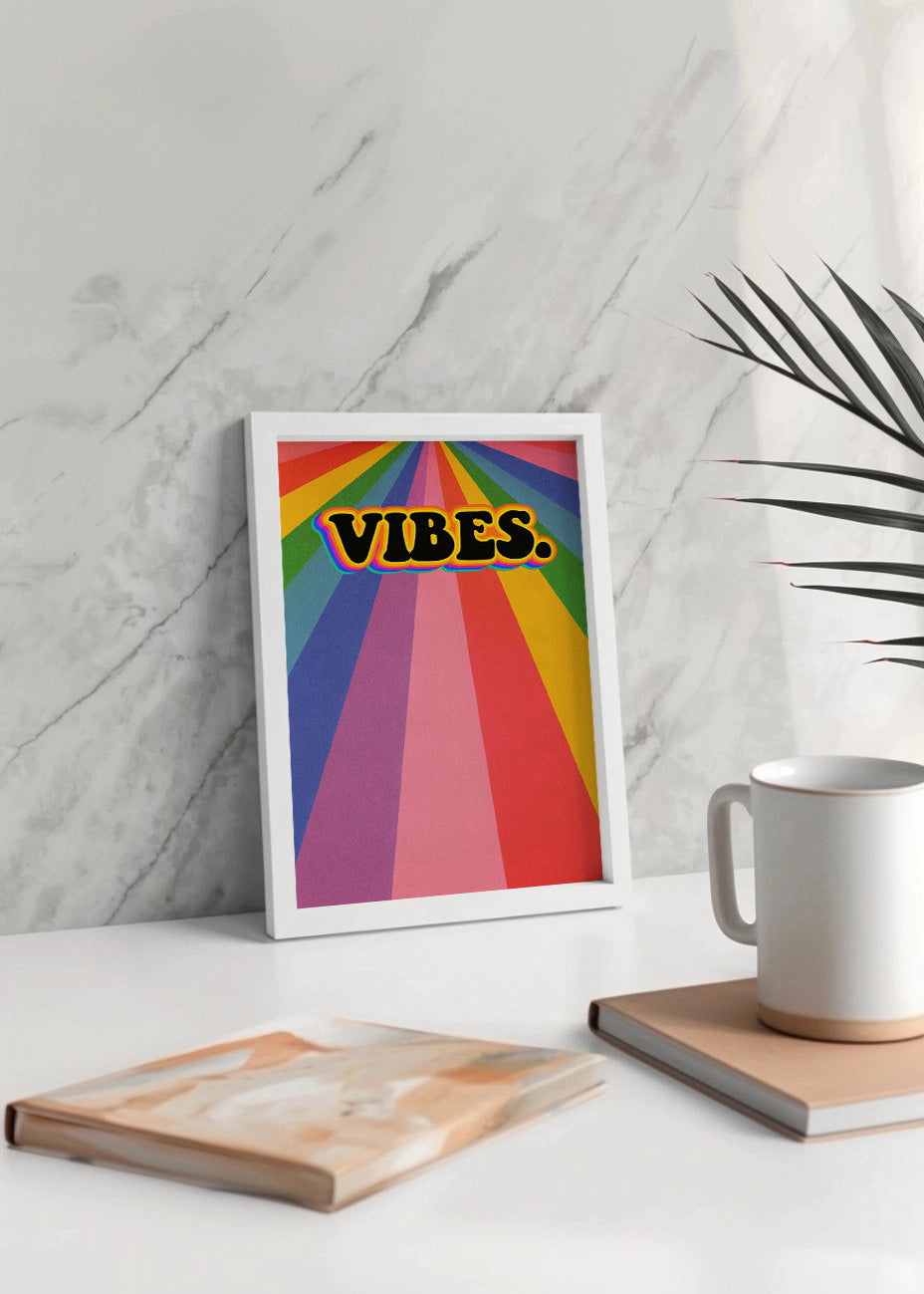 Cuadro Vibes de arcoíris