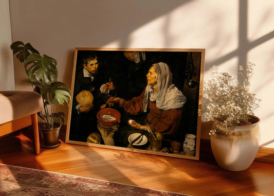 Cuadro ​Vieja friendo huevos (Diego Velázquez)