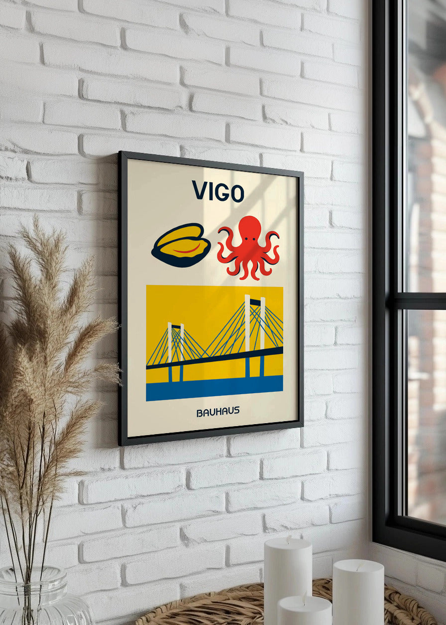 Cuadro Vigo Poster Bauhaus
