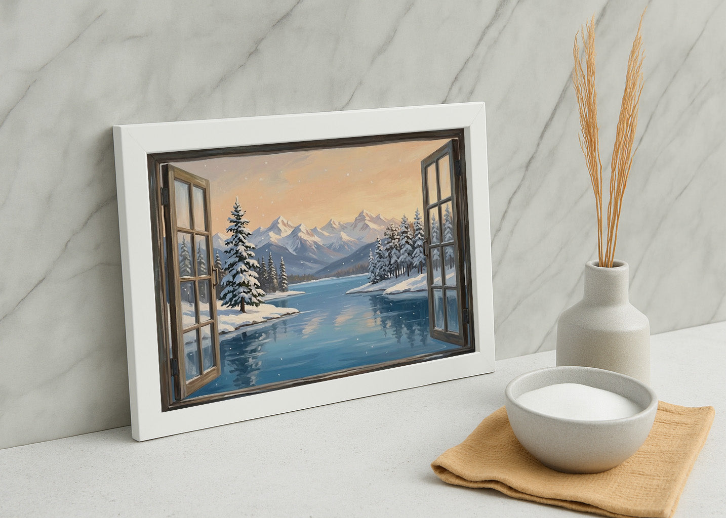 Cuadro Vistas a la nieve