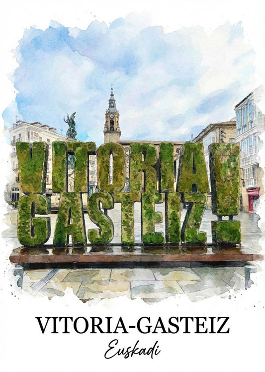 Cuadro Vitoria Gasteiz Euskadi - Postal