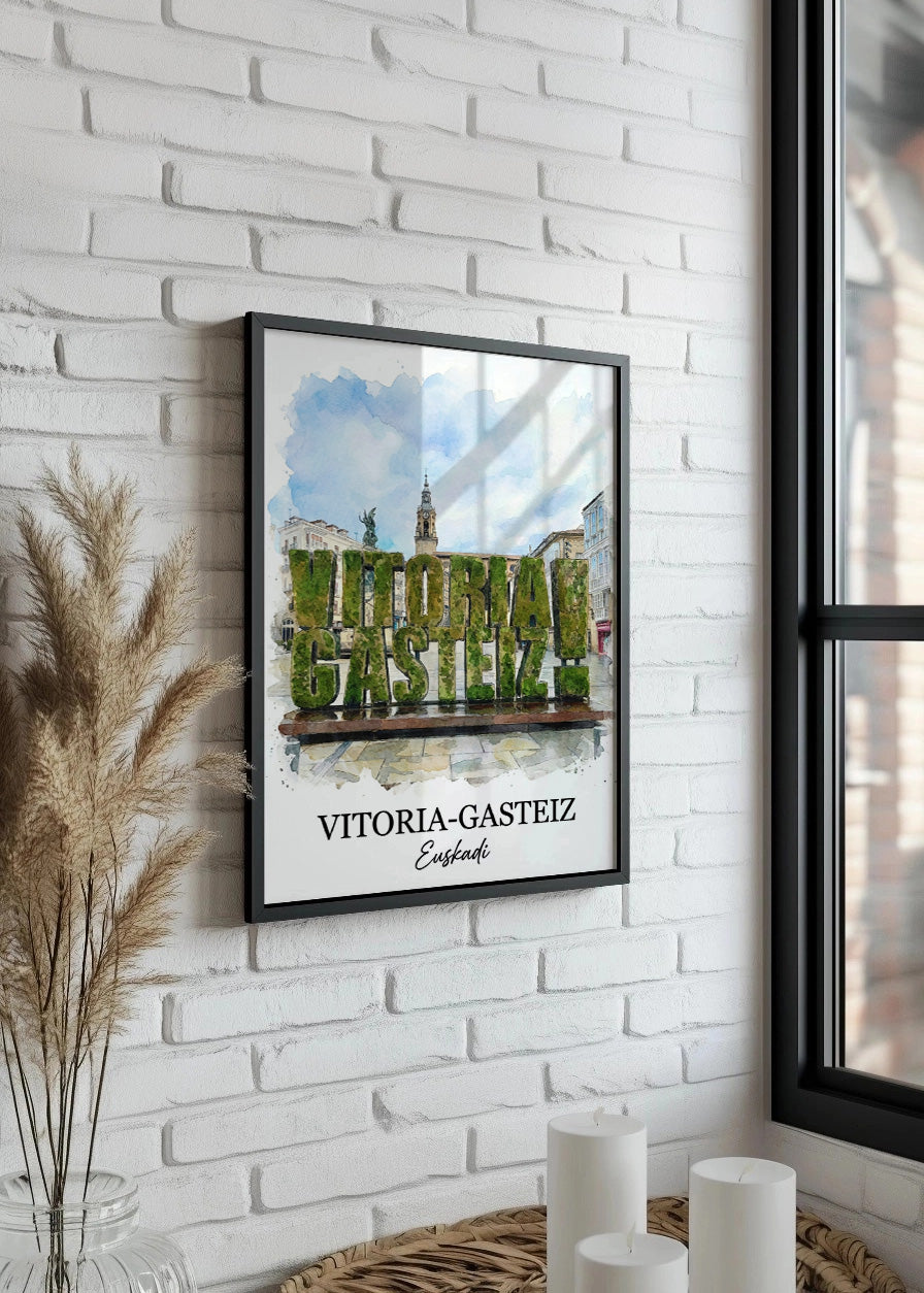 Cuadro Vitoria Gasteiz Euskadi - Postal