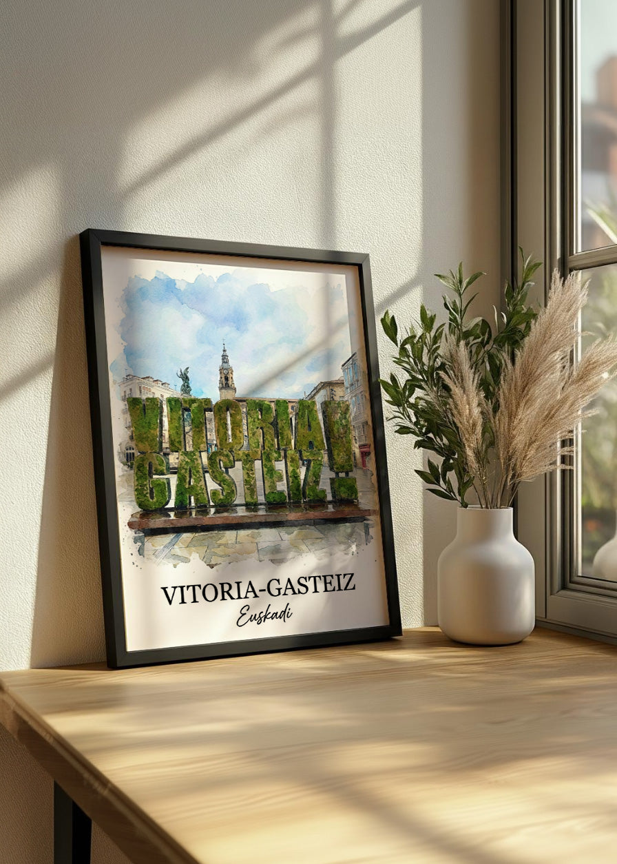 Cuadro Vitoria Gasteiz Euskadi - Postal