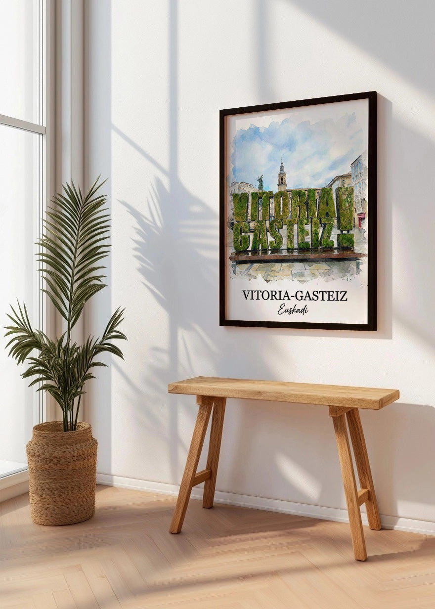 Cuadro Vitoria Gasteiz Euskadi - Postal