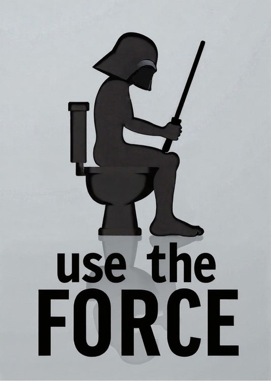 Cuadro WC Use the force