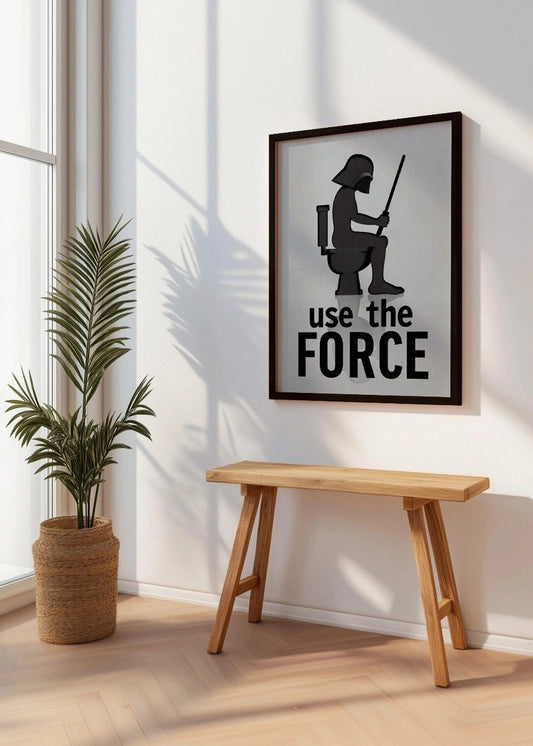 Cuadro WC Use the force