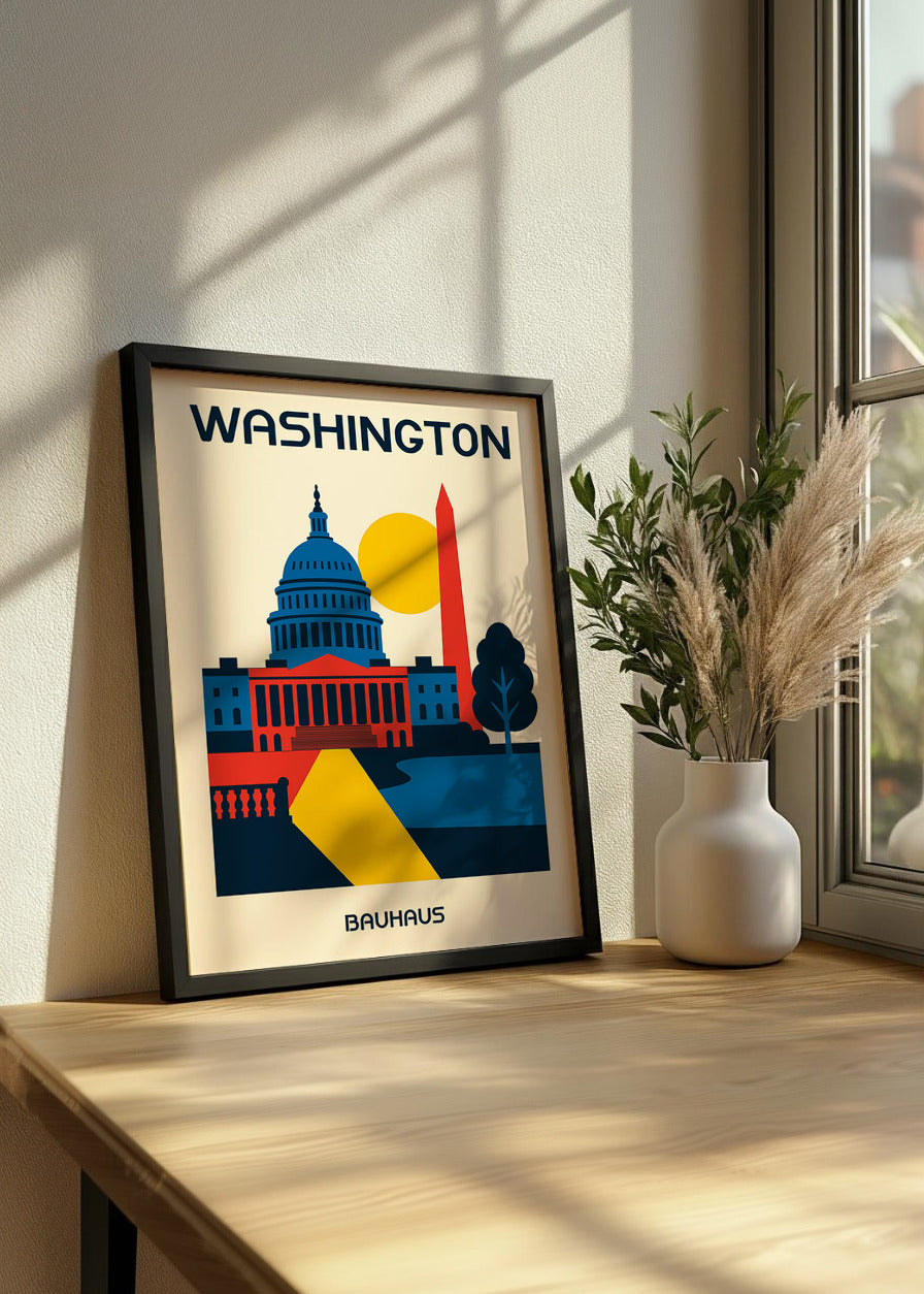 Cuadro Washington Poster Bauhaus