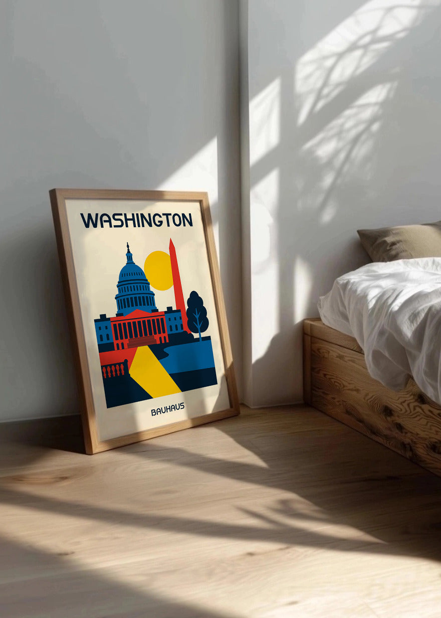 Cuadro Washington Poster Bauhaus