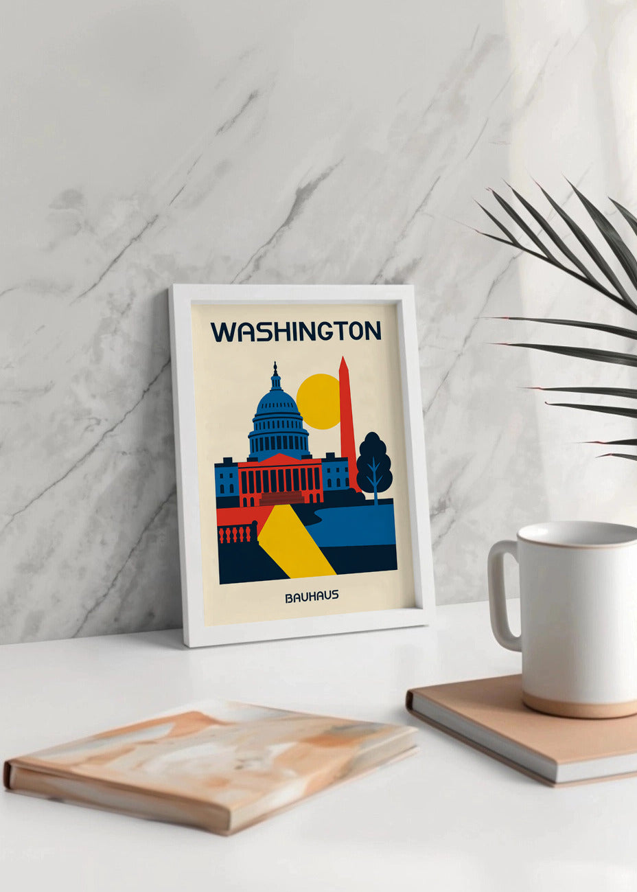 Cuadro Washington Poster Bauhaus