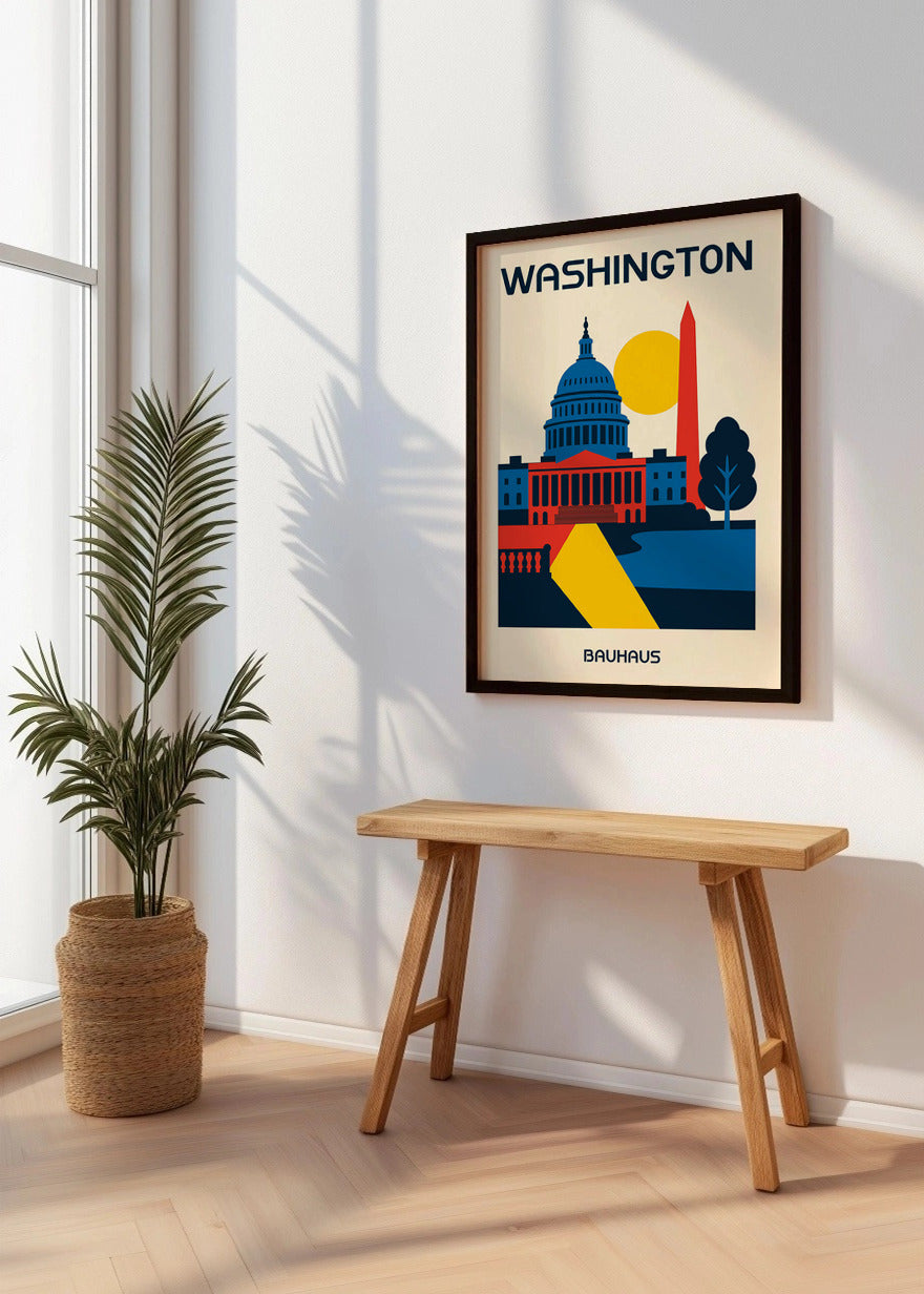 Cuadro Washington Poster Bauhaus