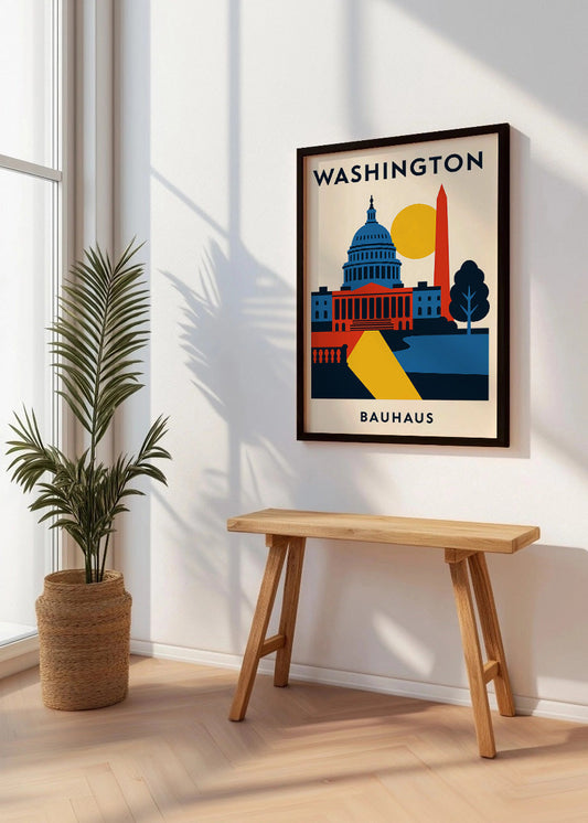 Cuadro Washington Poster Bauhaus