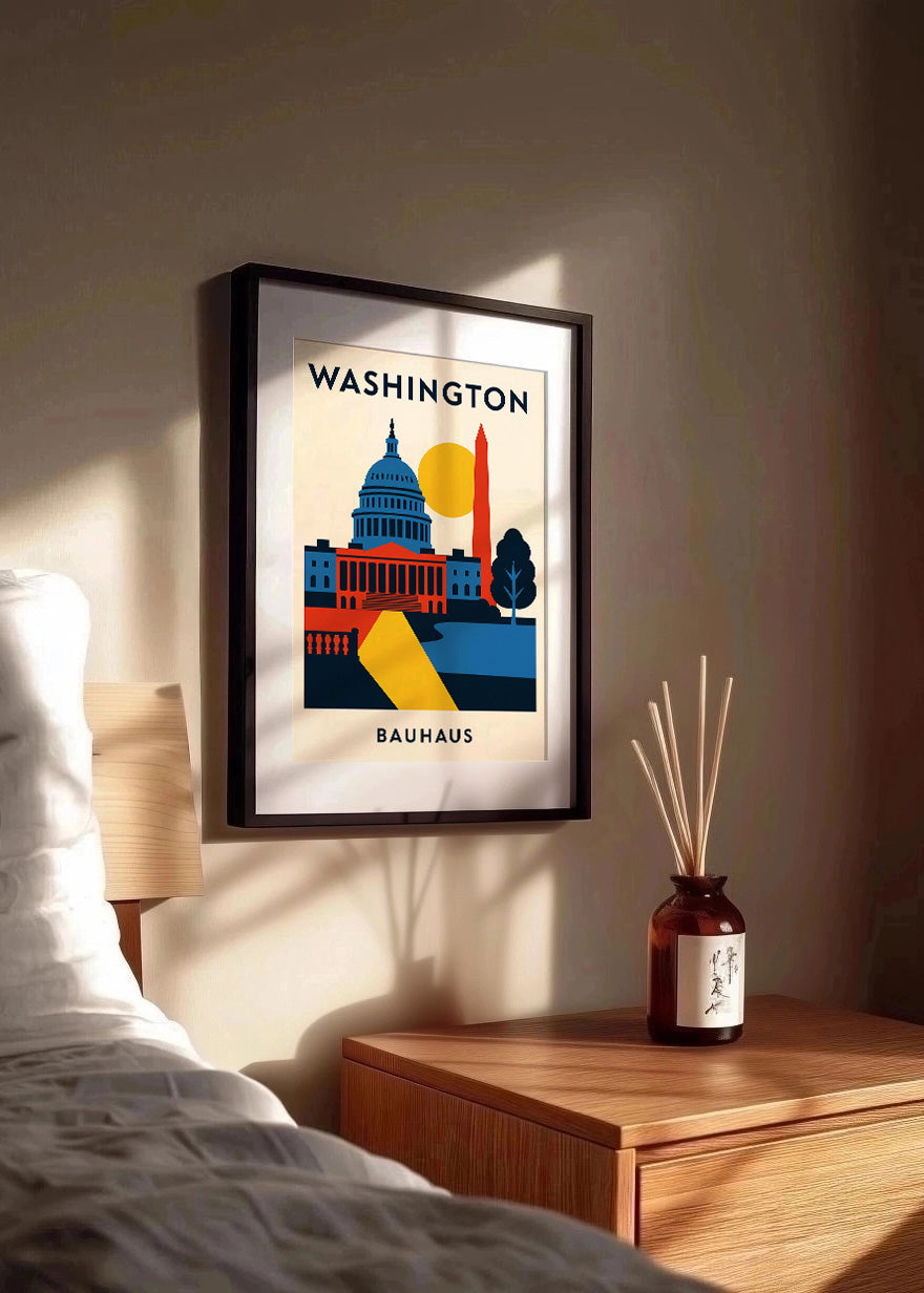 Cuadro Washington Poster Bauhaus