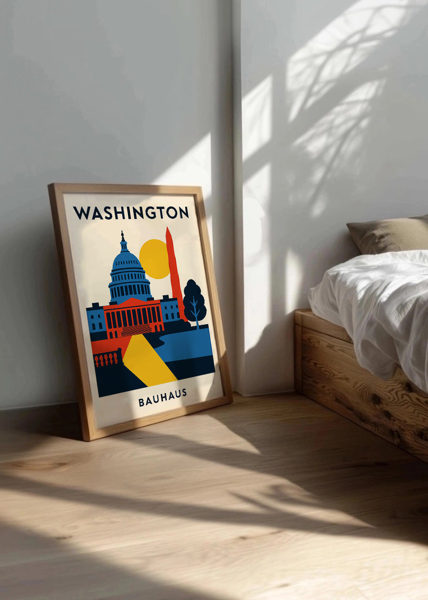 Cuadro Washington Poster Bauhaus