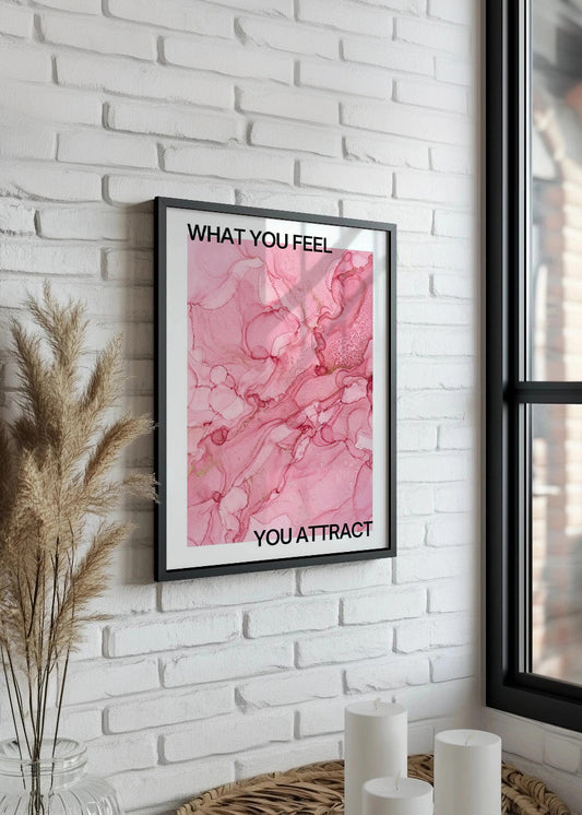 Cuadro What you feel you attract - Aura poster
