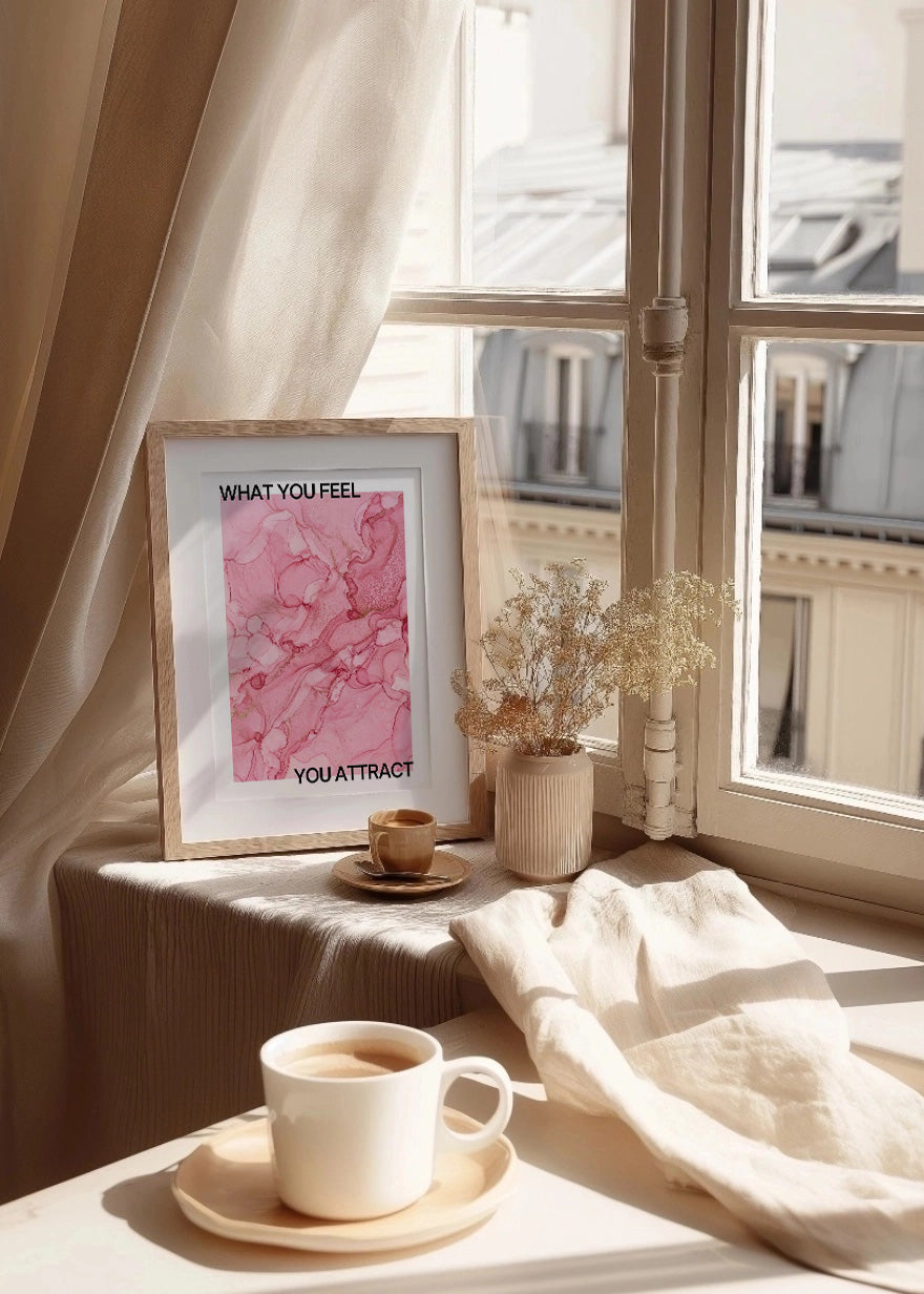 Cuadro What you feel you attract - Aura poster