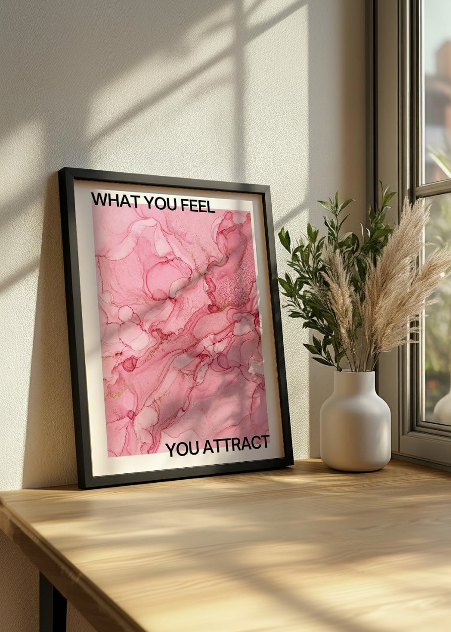 Cuadro What you feel you attract - Aura poster