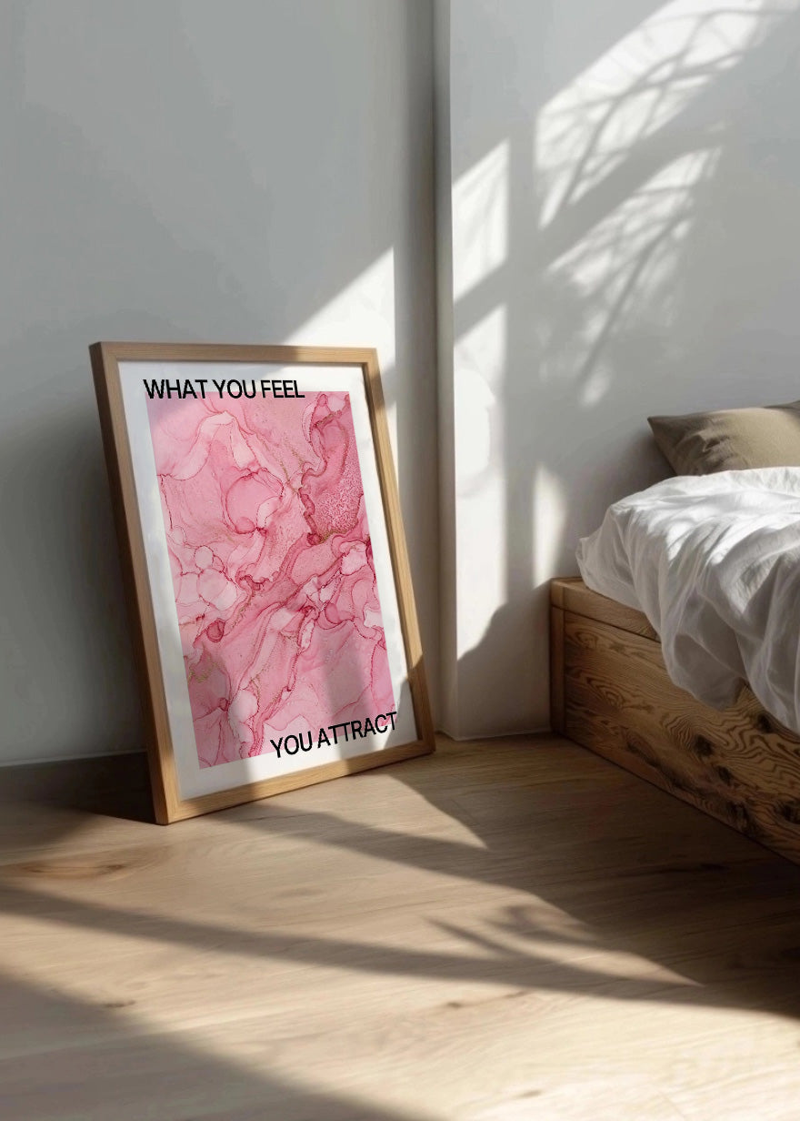 Cuadro What you feel you attract - Aura poster