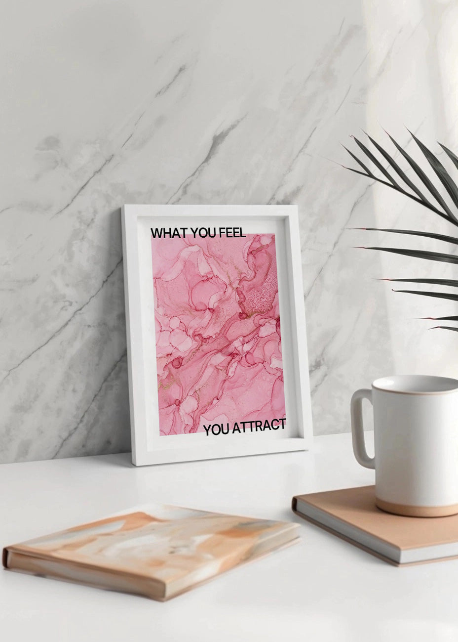 Cuadro What you feel you attract - Aura poster
