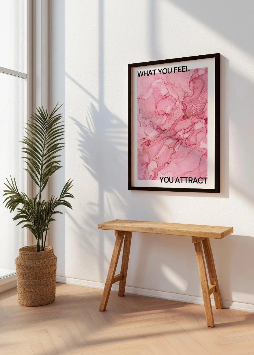 Cuadro What you feel you attract - Aura poster
