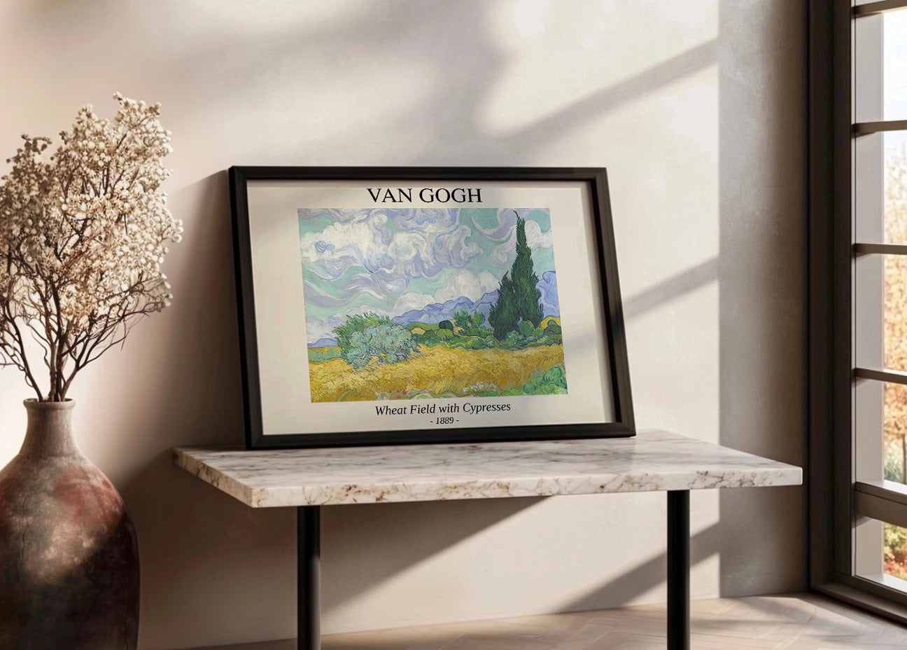 Champ de blé avec cyprès (Van Gogh)