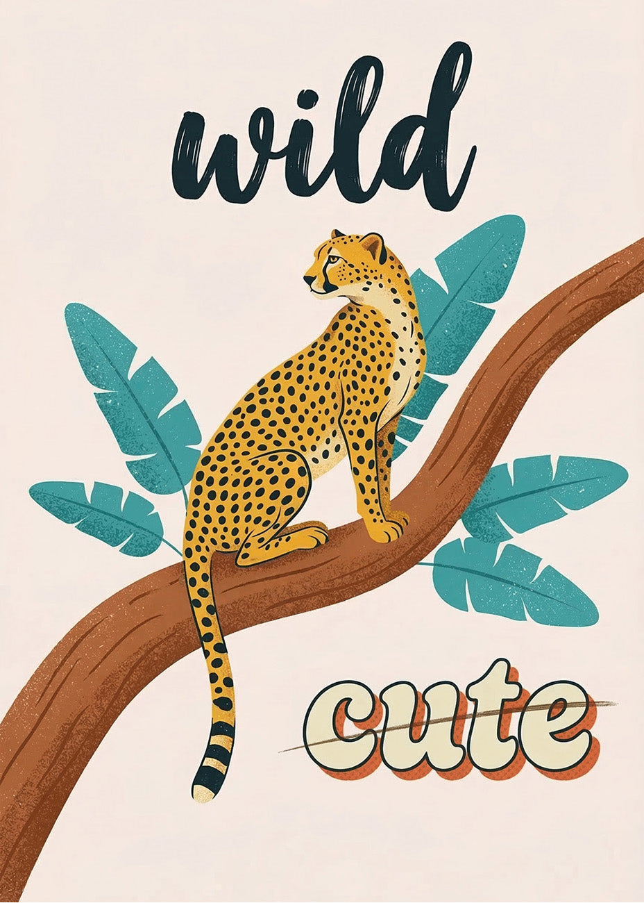 Cuadro Wild cute guepardo