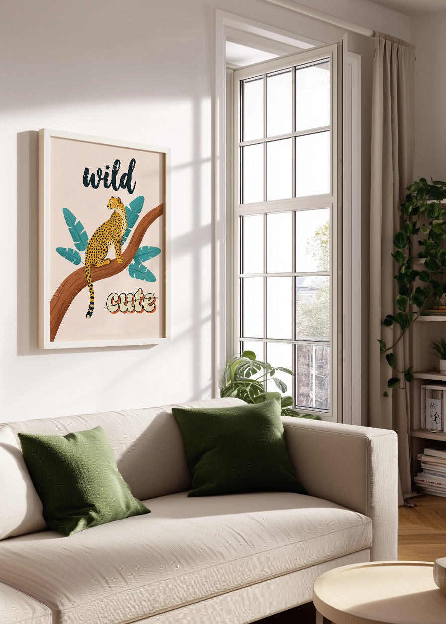 Cuadro Wild cute guepardo