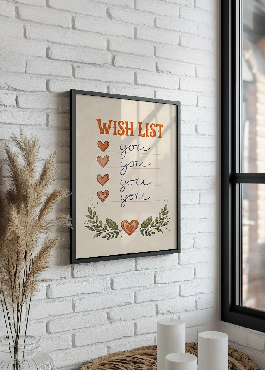 Cuadro Wish list you