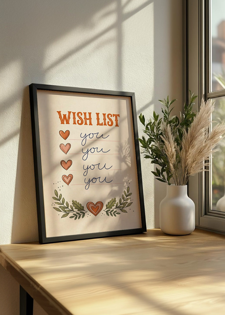 Cuadro Wish list you