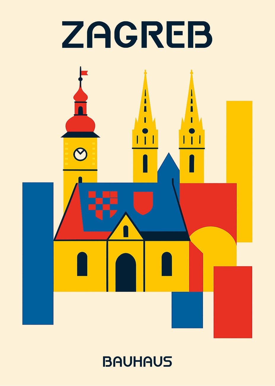 Cuadro Zagreb Poster Bauhaus