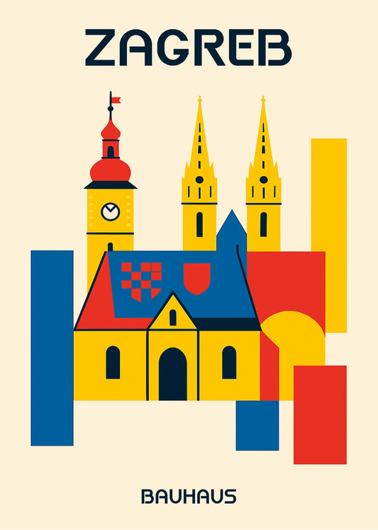 Cuadro Zagreb Poster Bauhaus