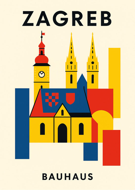 Cuadro Zagreb Poster Bauhaus