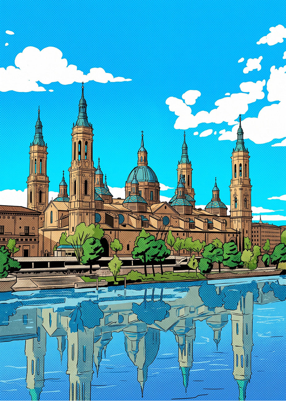 Cuadro Zaragoza - Cómic