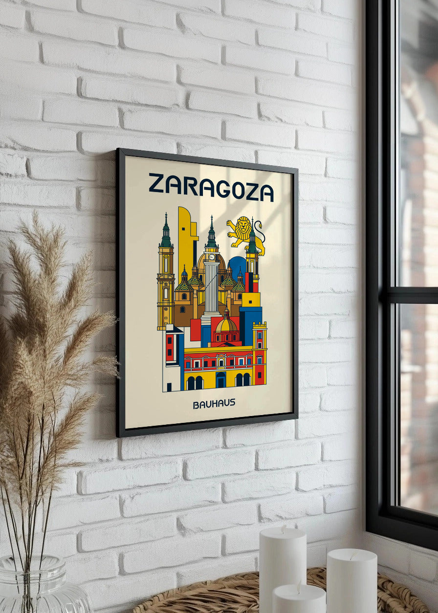 Cuadro Zaragoza Poster Bauhaus