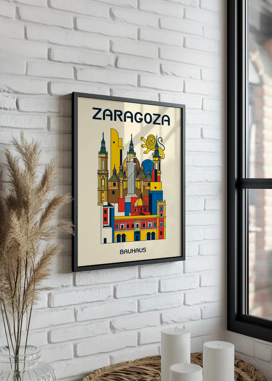 Cuadro Zaragoza Poster Bauhaus