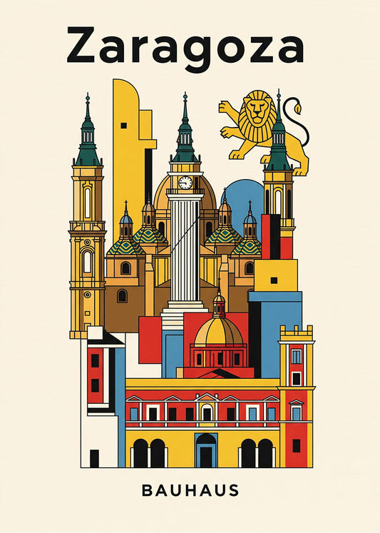 Cuadro Zaragoza Poster Bauhaus