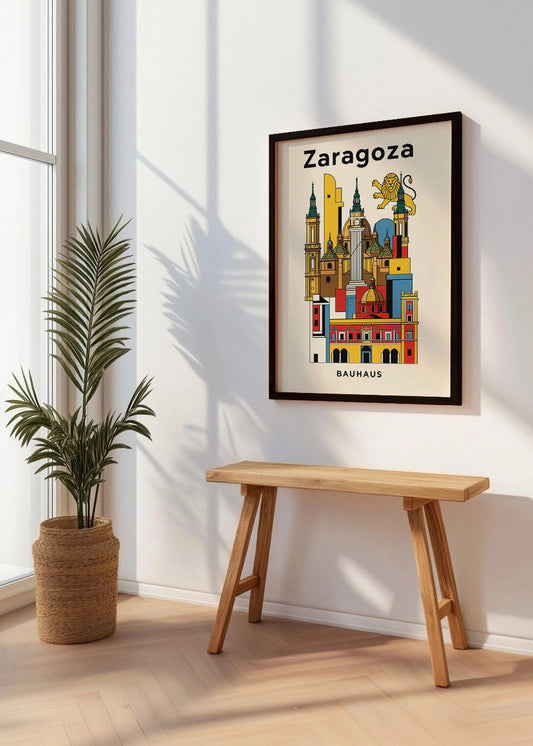 Cuadro Zaragoza Poster Bauhaus