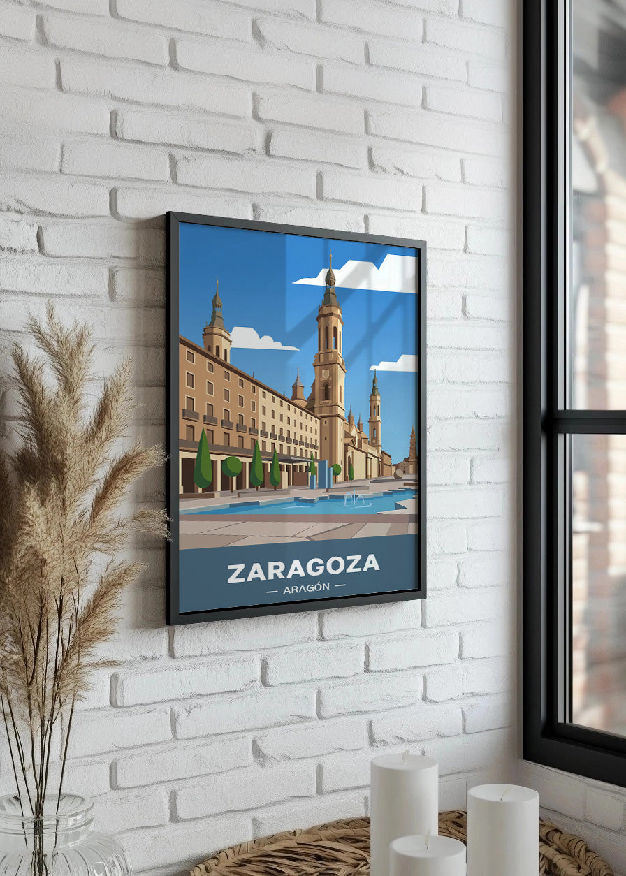 Cuadro Zaragoza capital de Aragón - Flat