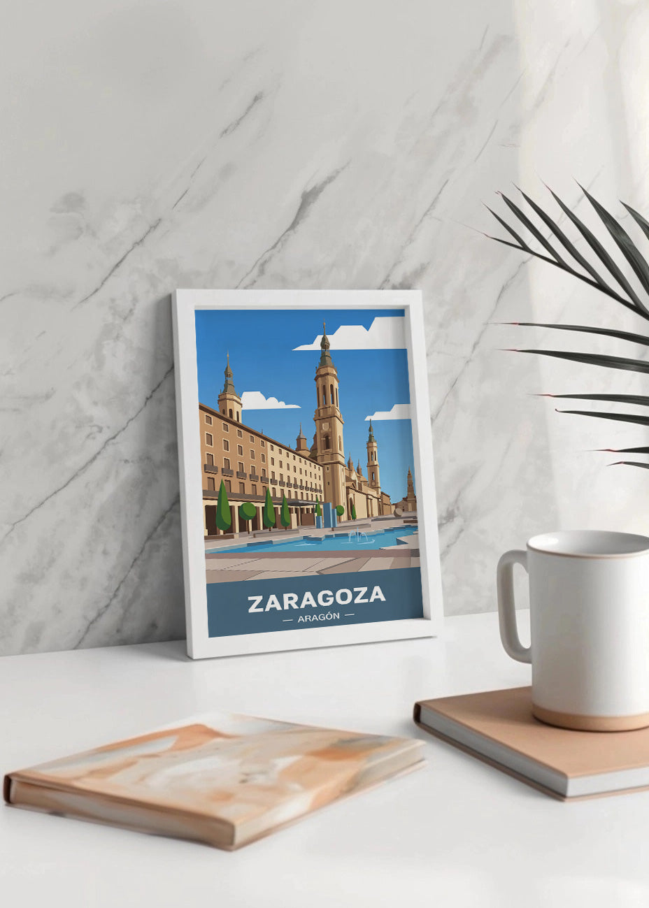 Cuadro Zaragoza capital de Aragón - Flat