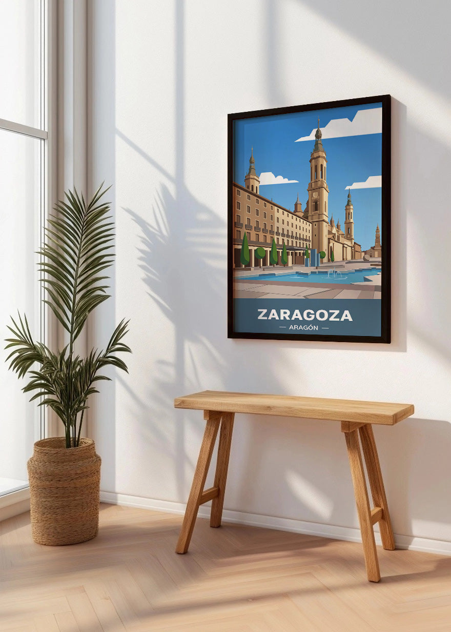 Cuadro Zaragoza capital de Aragón - Flat