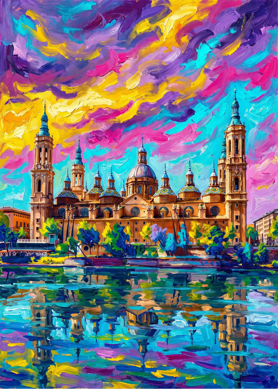 Cuadro Zaragoza del Pilar - Fauvismo