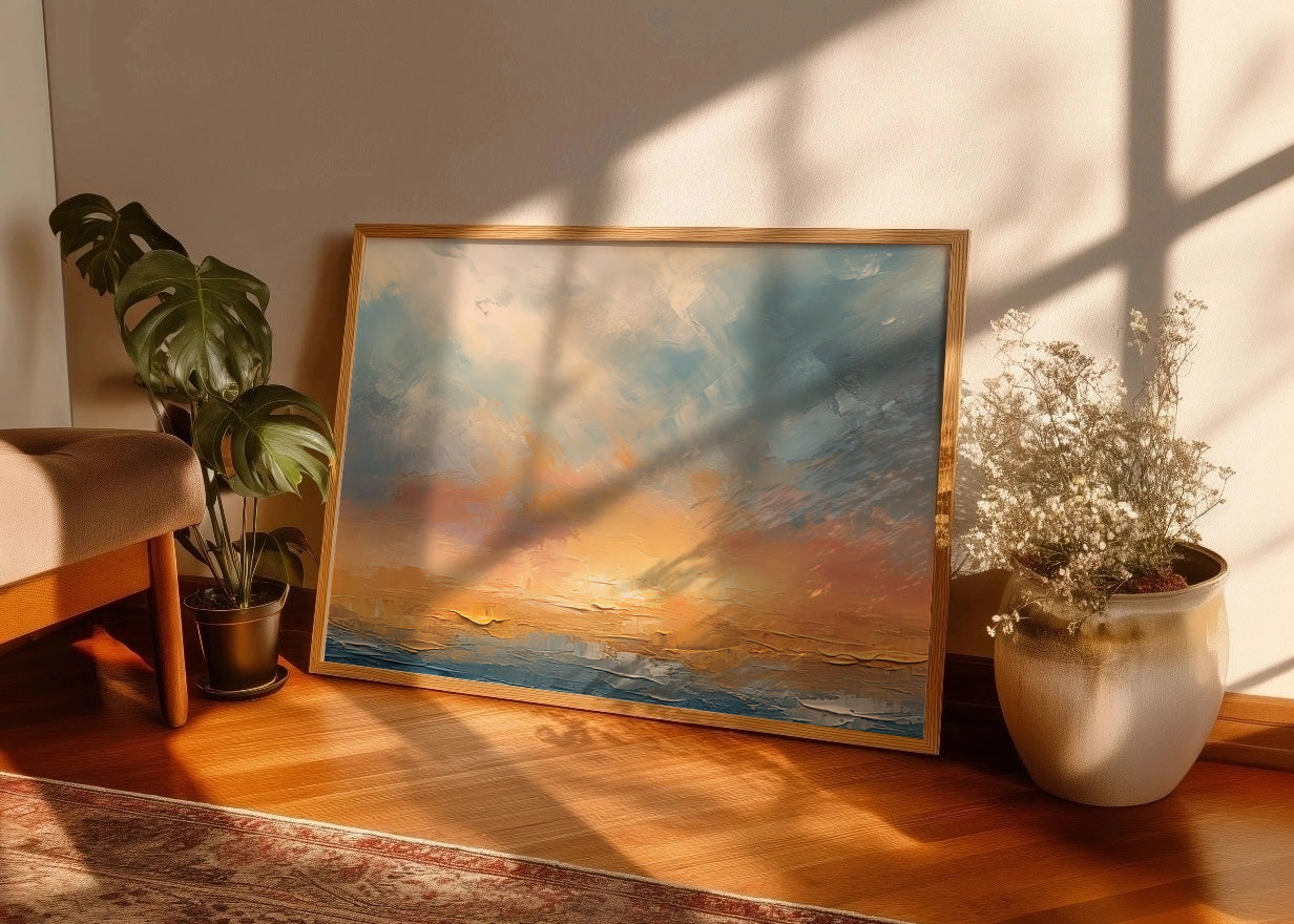 Cuadro ​Atardecer abstracto