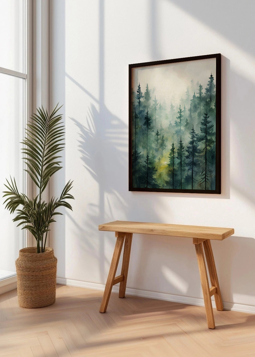 Cuadro ​Bosque verde